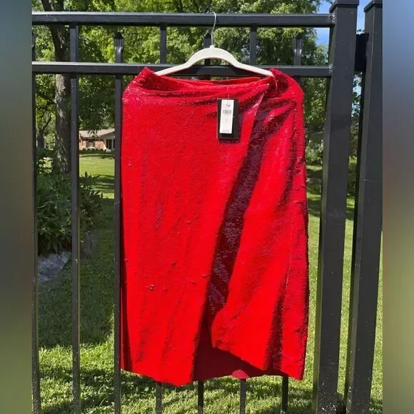 Le Superbe Jolie Sequin Midi Skirt NWT - Picture 5 of 11